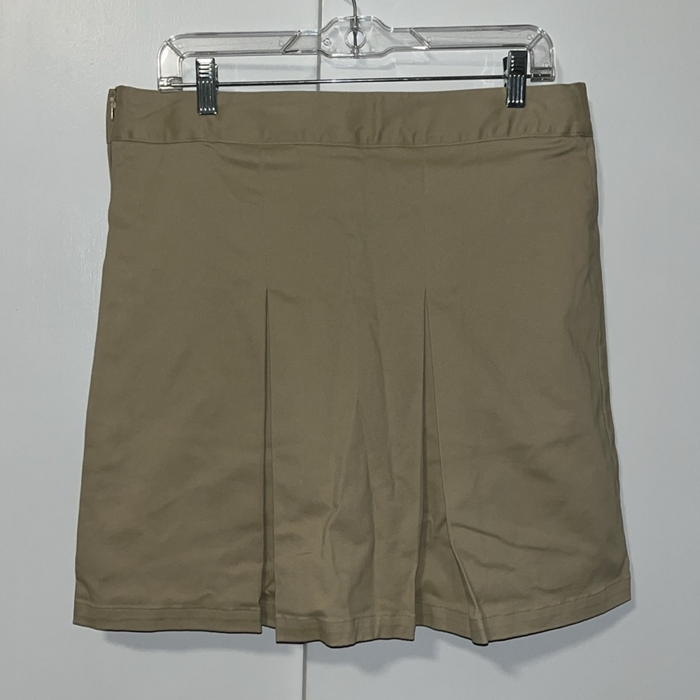 Cat & Jack Pleated Twill Uniform Skort Skirt Khaki Girl’s 16 Plus - Picture 4 of 9